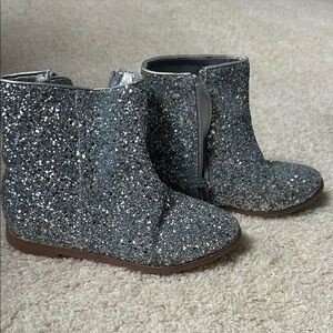 Crewcuts Glittery Gray Kids Boots